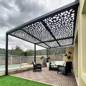 Gazebo rond classique en métal pour l'extérieur, pavillon de jardin avec toit en dôme pour parc, villa, cour et aménagement paysager - Product Image 6