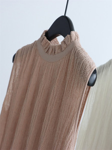 <span class=keywords><strong>Cardigan</strong></span> in maglia testurizzata a collo alto stile <span class=keywords><strong>80</strong></span>'s per l'inizio dell'autunno, con chiusura in vita e top senza maniche con cappuccio - Product Image 4
