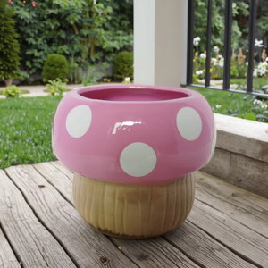 Fungo decorativo in vaso con pois <span class=keywords><strong>per</strong></span> centrotavola <span class=keywords><strong>da</strong></span> tavolo decorazione <span class=keywords><strong>da</strong></span> giardino - Product Image 3