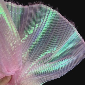 <span class=keywords><strong>ผ้า</strong></span>ออร์แกนซ่าจีบสีรุ้งแบบริบบิ้น 100% โพลีเอสเตอร์ สำหรับตกแต่งงานแต่งงานและกระเป๋าเด็กผู้หญิง - Product Image 2