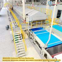 Línea de Prensado Plano Continuo de Alta Velocidad con Certificación CE, Máquina para Fabricar Tableros MDF y HDF