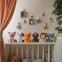 Fabricant de jouets en peluche personnalisés doux (porc, veau, tigre, paresseux, lion, éléphant) – Poupées en peluche OEM pour enfants
