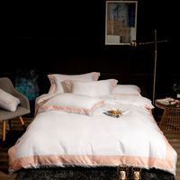 Ensemble de lit d'hôtel 5 étoiles personnalisé de luxe 400TC 100% ensembles de linge de lit d'hôtel en coton égyptien vente en gros