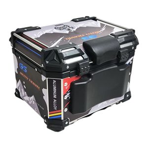 Caja Trasera Universal <span class=keywords><strong>para</strong></span> Motocicleta de 55L, Caja Trasera <span class=keywords><strong>para</strong></span> <span class=keywords><strong>Casco</strong></span> con Cerradura - Product Image 6