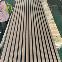 Panneaux acoustiques en bois insonorisés à l'épreuve des meilleurs prix Panneau à lamelles murales insonorisées Plafond acoustique en fibre de polyester pour la maison