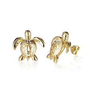 Pendentif à la mode en argent Sterling 925 breloques et pendentifs pour la fabrication de bijoux <span class=keywords><strong>Honu</strong></span> Hibiscus tortue pendentif avec CZ - Product Image 6