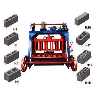 Automatische kleine mobile Ziegelmaschine hohlblock-Typ mit Kernpumpenkomponente für Burundi Ziegelmaschinen