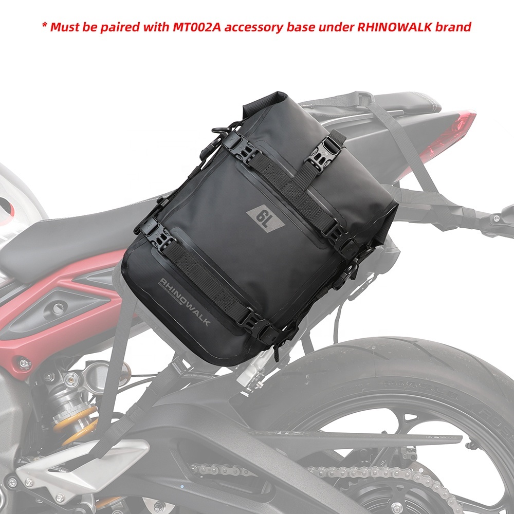 Borsa Per Paraurti Anteriore Moto - Impermeabile, Sistema MOLLE, Colore Nero, Accessorio Pratico Per Viaggi