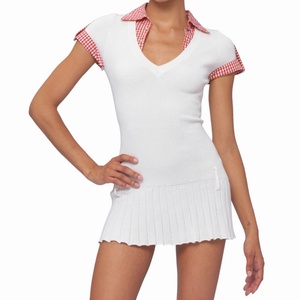 เดรสผ้าฝ้าย 100% ทรงพลีท แต่งสีสันแบบ Patchwork สไตล์โบฮีเมียน คอวี เอวสม็อค น่ารัก สวยสง่า เหมาะสำหรับฤดูร้อนสำหรับผู้หญิง - Product Image 3