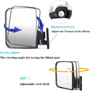 Espejos Retrovisores Laterales Plegables para Carrito de <span class=keywords><strong>Golf</strong></span>, Sin Necesidad de Perforación, Compatibles con Club Car EZGO Yamaha - Product Image 2