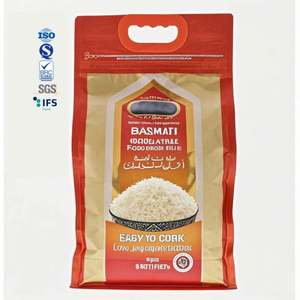 Diferentes tipos de bolsas de embalaje de arroz personalizadas, 1Kg, 2Kg, 5Kg, 10Kg, cierre de cremallera, laminado a prueba de humedad con asa para goma de mascar - Product Image 1