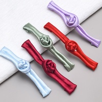 Boutons plats en satin tissés à la main de style chinois pour sacs à dos, chemises, robes Qipao, accessoires - Vente directe d'usine, personnalisation