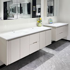 YING BAO Mobile Bagno Moderno con Armadietto Contenitore <span class=keywords><strong>a</strong></span> Parete, Mobiletto Angolare da Bagno Sospeso - Product Image 3