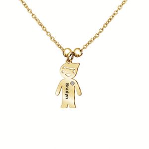 <b>Custom</b> Women's Cartoon Charms Beaded Stainless Steel Blank Engraved <b>Name</b> <b>Necklace</b> with <b>Custom</b> Logo Casual Sporty - Product Image 5