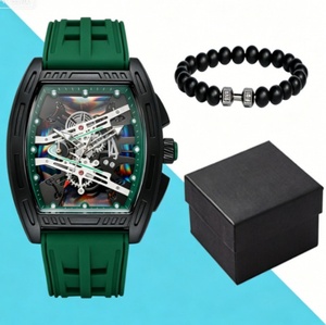 Montre à quartz <span class=keywords><strong>Richard</strong></span> Cask pour homme, design ajouré et tendance, bracelet en alliage, épaisseur du boîtier 10 mm, affichage à aiguilles, vente en gros - Product Image 5