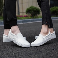 Chaussures décontractées d'été pour hommes, chaussures de travail, chaussures blanches pour étudiants, chaussures de skate