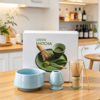 Ensemble de fouets à matcha de qualité supérieure, outils traditionnels japonais pour la cérémonie du thé, avec boîte cadeau pour un cadeau de pendaison de crémaillère