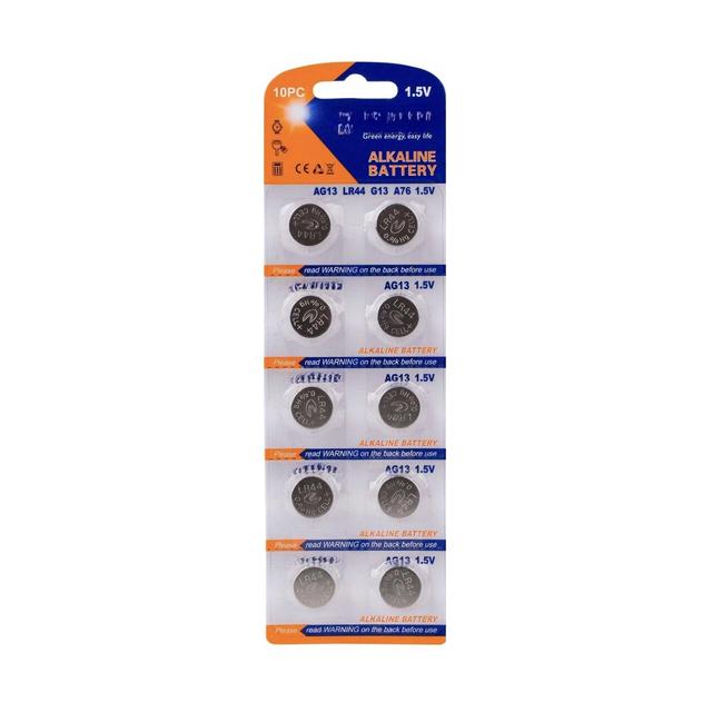 AG13-10B Battery Products BATTERY ALKALINE 1.5V AG13/LR44 AG13-10B