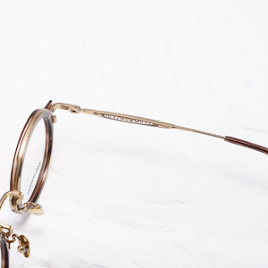 Lunettes de vue rondes à monture intégrale, monture marron unie, pour femmes, anti-UV, légères, correction de la vue - Product Image 3
