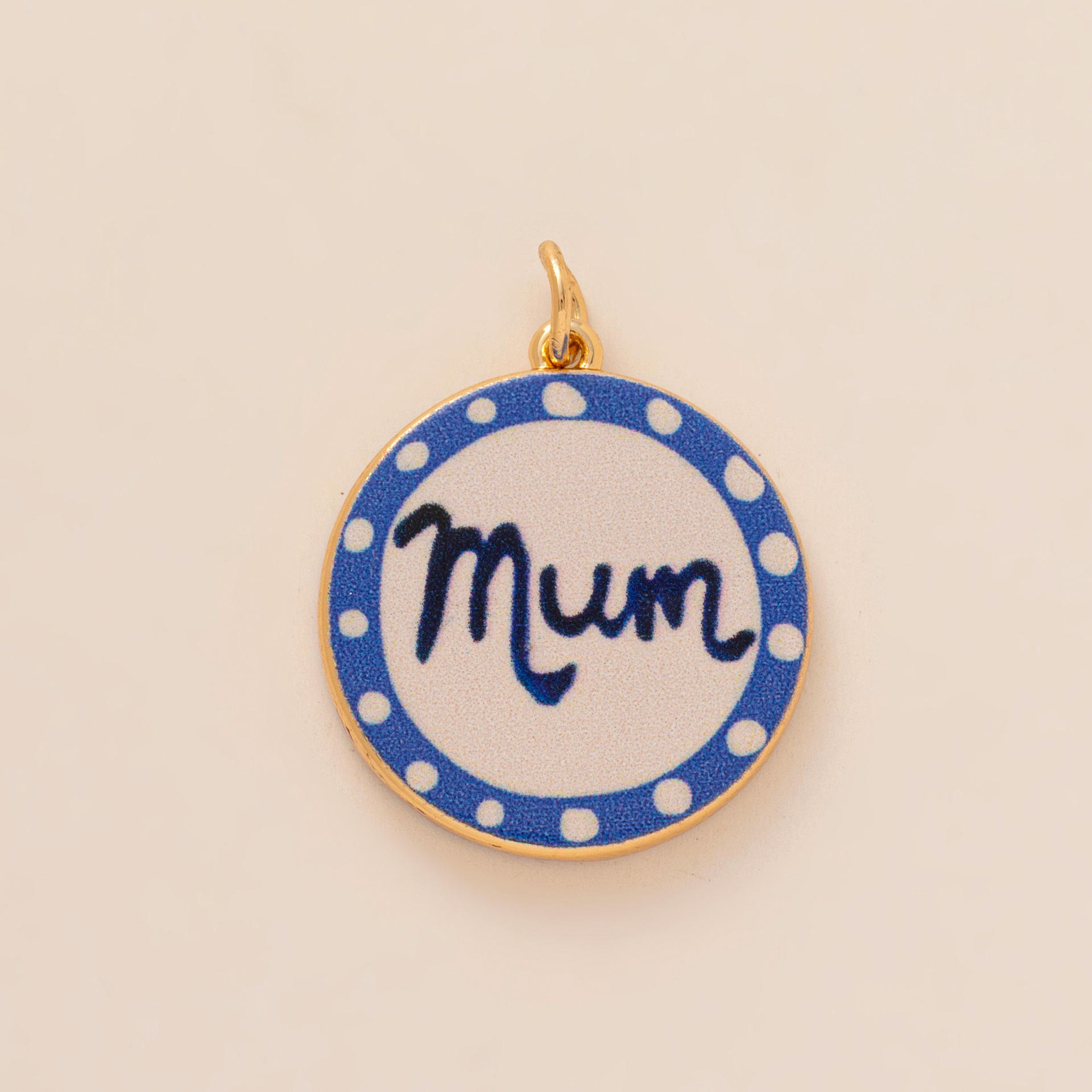 Blue mum pendant