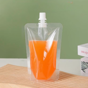 Bolsa Transparente Reutilizable para Bebidas Congeladas de PET con Cierre Hermético, Bolsa de Plástico de Grado Alimenticio con Cierre para Cerveza - Product Image 3