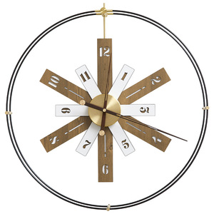 Nordic Minimalist Wall <b>Clock</b> Round <b>Battery</b> Powered Jumping Seconds Movement Living Room Decor - Product Image 5