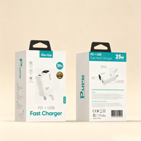 Boîte en carton personnalisée avec logo, emballage pliable avec languette de suspension, impression offset CMYK mate pour l'électronique
