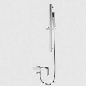 Stainless Steel Brushed Thermostatic Shower <b>Set</b> <b>Square</b> Head Corrosion Prevention Bathroom Hardware - Product Image 1