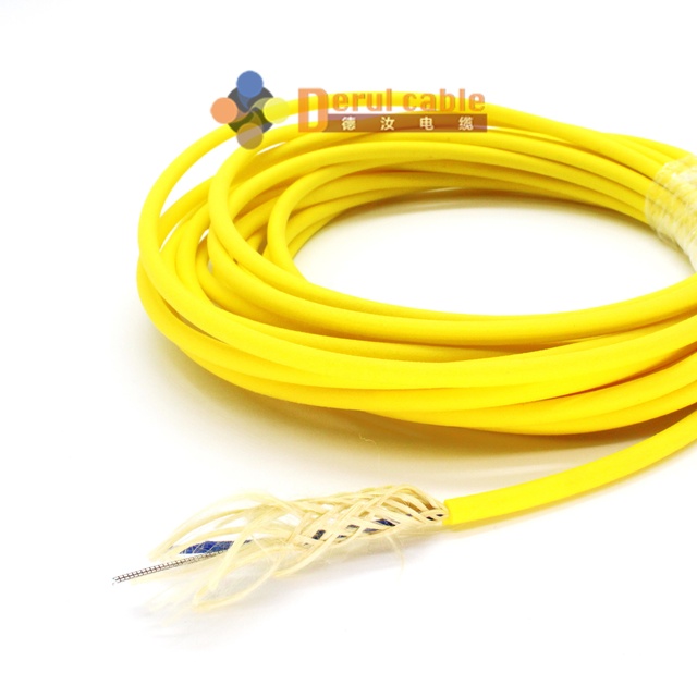Neutrally Buoyant Single Mode Fiber Optical ROV Cable with 1-10KN Breaking Strength Kevlar Reinforced