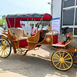 Charrette de luxe légère sculptée à l'ancienne, inspirée de la carrosse de Cendrillon, personnalisable pour l'extérieur - Product Image 1