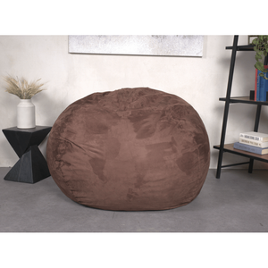 Chaise de pouf en mousse déchiquetée à haute densité DB de 5 pieds pour enfants adultes canapé confortable en pouf avec housse amovible en microsuède - Product Image 3