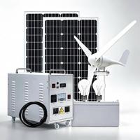 Système de production d'énergie hybride éolien-solaire 800W avec contrôleur PWM, hors réseau, pour maison et extérieur, stockage d'énergie, personnalisable, vente en gros