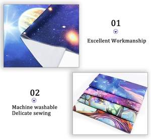 Tapisserie murale décorative légère de qualité supérieure, personnalisée, fluorescente, résistante à la décoloration, imprimée sur mesure, tapisserie UV - Product Image 4