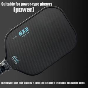 Paleta <span class=keywords><strong>de</strong></span> Pickleball GX2 con Núcleo <span class=keywords><strong>de</strong></span> Fibra <span class=keywords><strong>de</strong></span> Carbono |   Cuerpo Alargado <span class=keywords><strong>de</strong></span> 16 mm y Cara <span class=keywords><strong>de</strong></span> Fibra <span class=keywords><strong>de</strong></span> Carbono Cruda 3K |   para Alto Giro y Control - Product Image 2
