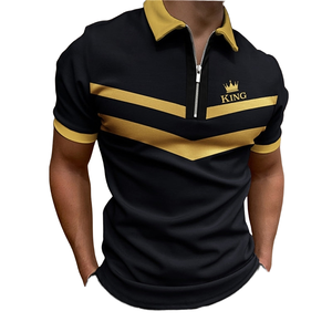 เสื้อเชิ้ตแขนสั้นผู้ชาย ผ้าสแปนเด็กซ์/โพลีเอสเตอร์ ไซส์ใหญ่ ระบายอากาศได้ดี ผ้าแคนวาส รับผลิตตามแบบ (OEM) ปักลาย พิมพ์ลาย สไตล์ลำลอง ทรงเข้ารูป - Product Image 3