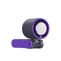 Ventilateur Électrique Portable Pliable Personnel à Batterie USB Mini Ventilateur Turbo Portatif pour Camping, Extérieur, Maison, Voiture en Plastique