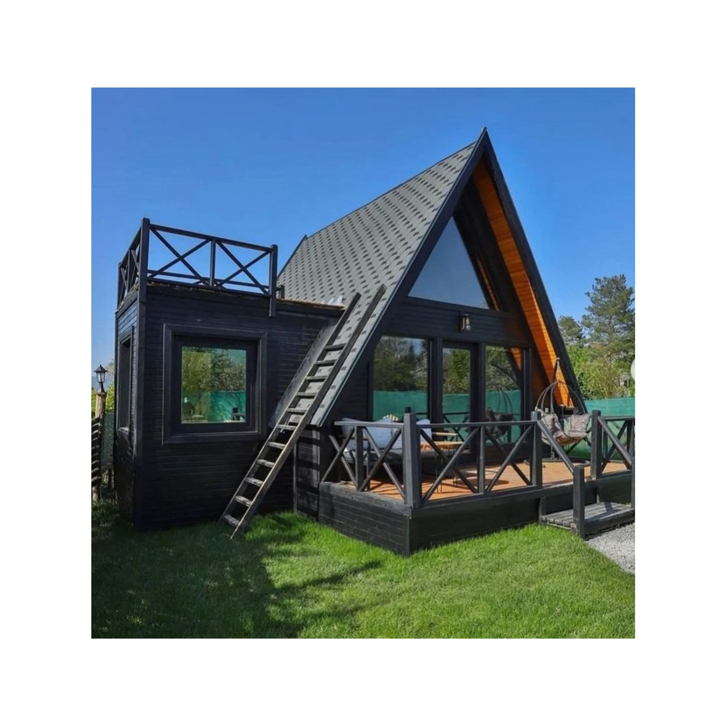 Dreieckige 2024 Zwei Schlafzimmer Modular Ready Made Mobile Fertighaus Container Fertighäuser Zum Verkauf Leicht stahlhaus