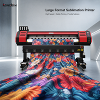 Machine d'impression textile industrielle de 1,8 m, imprimante numérique pour tissus par sublimation et à solvant écologique avec tête d'impression XP600