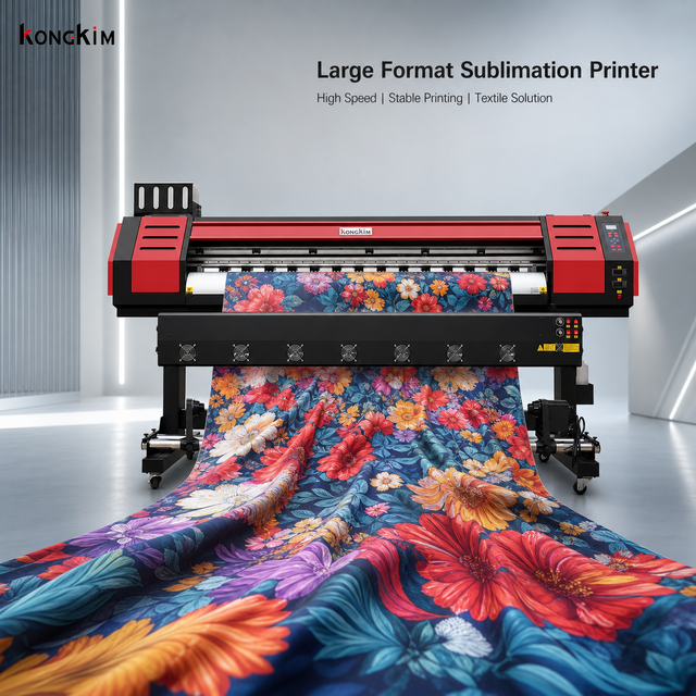 Industrial 1.8m Textile Printing Machine Digital Fabric Sublimation & Eco Solvent Printer with XP600 Printhead