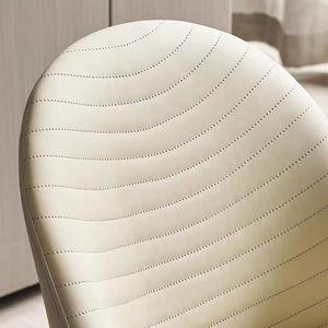 Sillas de Comedor de Lujo de Estilo Nórdico Postmoderno, Sillas para el Hogar y Hoteles, Sillas con Respaldo de Cuero <span class=keywords><strong>Simple</strong></span>, Taburetes Casuales para Restaurantes - Product Image 4