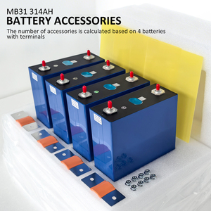 แบตเตอรี่ EU Stock 3.2V 314Ah LiFePO4 รุ่น MB31 แบบแท่งปริซึม พร้อมบัสบาร์ สกรู ยึดติดง่าย ตรวจสอบได้ สำหรับประกอบชุดแบตเตอรี่โซลาร์เซลล์บ้าน 48V DIY - Product Image 5