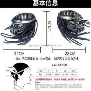 หมวกกันน็อคเต็มใบ ดีไซน์เท่ห์ สำหรับมอเตอร์ไซค์ หมวกกันน็อคกลางแจ้ง ลาย Predator Alien หมวกกันน็อคมอเตอร์ไซค์ Predator สุดเท่ ลาย Hunter Yautja หมวกกันน็อค Capacete Para - Product Image 6