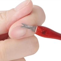 Fourchette à cuticules en plastique pour salon de manucure, offre spéciale