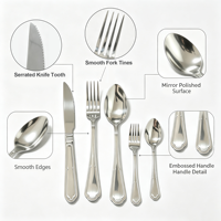 Ensemble de couverts de luxe personnalisés en or, couverts en acier inoxydable pour restaurant, cuillères, fourchettes, couteaux pour mariage, commande en gros
