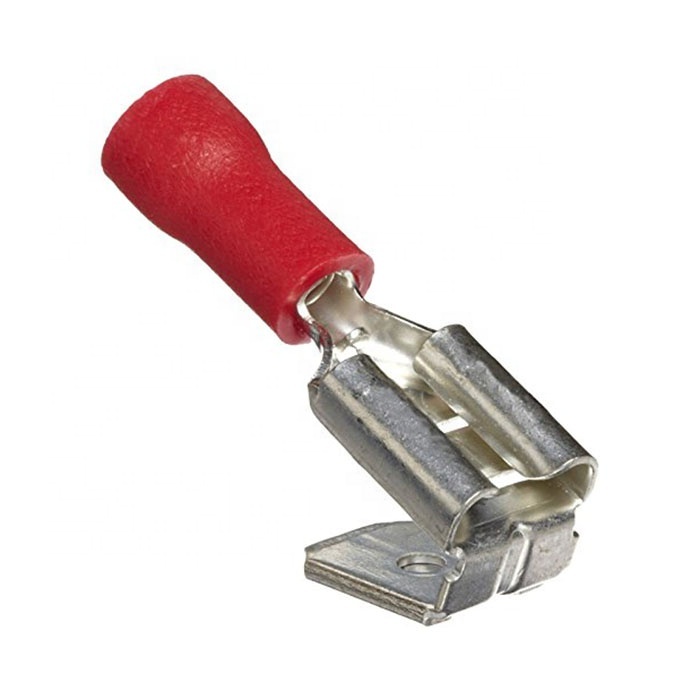 22-18 AWG .250 Stud Non-Insulated Piggyback Connectors - Butted Seam 1 000 Bulk Pkg