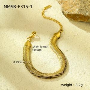 Pulsera de acero titanio, chapada en oro de 18 quilates, con incrustaciones de circonitas, conjunto versátil para múltiples usos. - Product Image 6