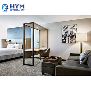 SpringHill Suite by Marriott, <span class=keywords><strong>Muebles</strong></span> <span class=keywords><strong>de</strong></span> Hotel Modernos, Juegos <span class=keywords><strong>de</strong></span> Dormitorio <span class=keywords><strong>de</strong></span> 5 Estrellas, <span class=keywords><strong>Muebles</strong></span> <span class=keywords><strong>de</strong></span> Hotel <span class=keywords><strong>de</strong></span> Madera, Cama Doble King Size para Hotel Villa - Product Image 2