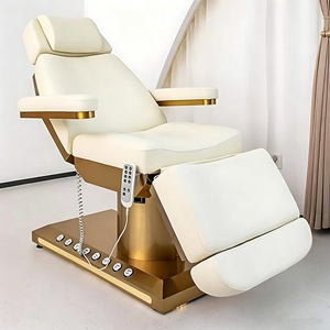 Camas de Belleza Modernas y Lujosas con <span class=keywords><strong>Base</strong></span> de Acero Inoxidable y Control por Pedal, <span class=keywords><strong>Cama</strong></span> <span class=keywords><strong>para</strong></span> Pestañas con 3/4 Motores Eléctricos <span class=keywords><strong>para</strong></span> Spa Facial y Masajes - Product Image 1