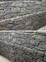 Panneau mural en pierre PU 3D certifié CE, classe d'incendie A2, imperméable, léger, écologique, dalle de pierre artificielle moderne 1200x600mm