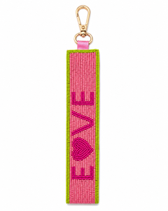 Sstringz Handmade LOVE Heart Keychain Premium Acrylic Bead <b>Key</b> <b>Ring</b> Stylish Accessory for Women Girls Couples and Teens - Product Image 4